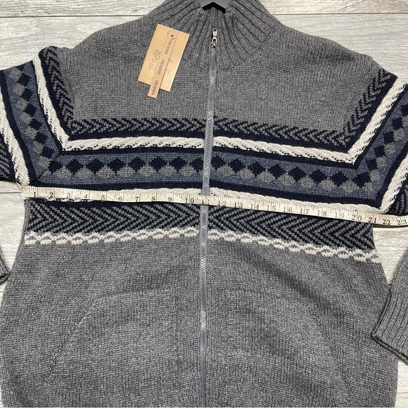 WOOLPATH winter sweater size L Wool Blend Cardigan Full Zip - Picture 5 of 9